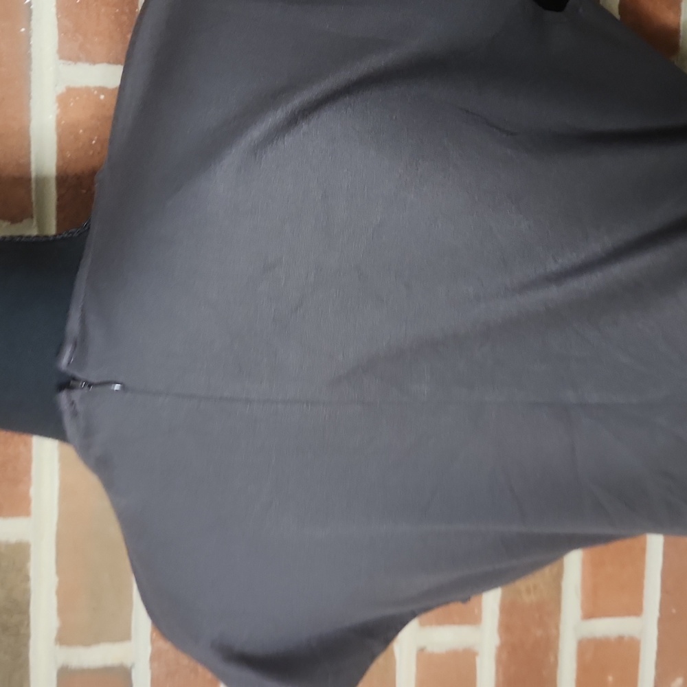 Ann Taylor Petite Charcoal Midi Dress, Size MP - Picture 5 of 8